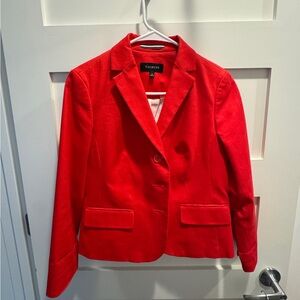 Talbots Bright Red Orange Blazer